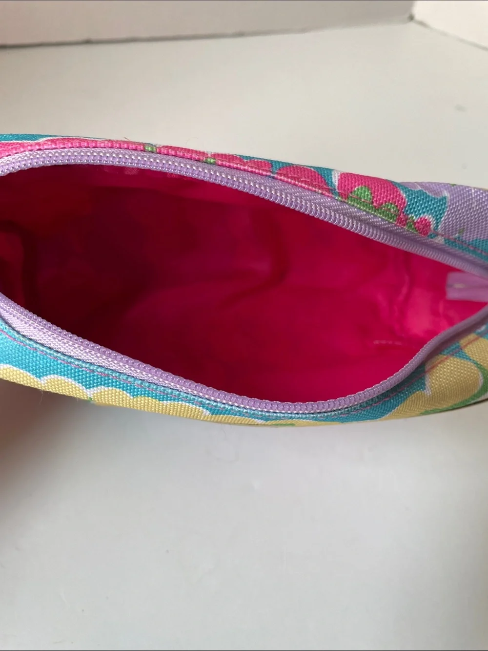 Lilly Pulitizer /Estee Lauder Blue Floral Cosmetic Pouch